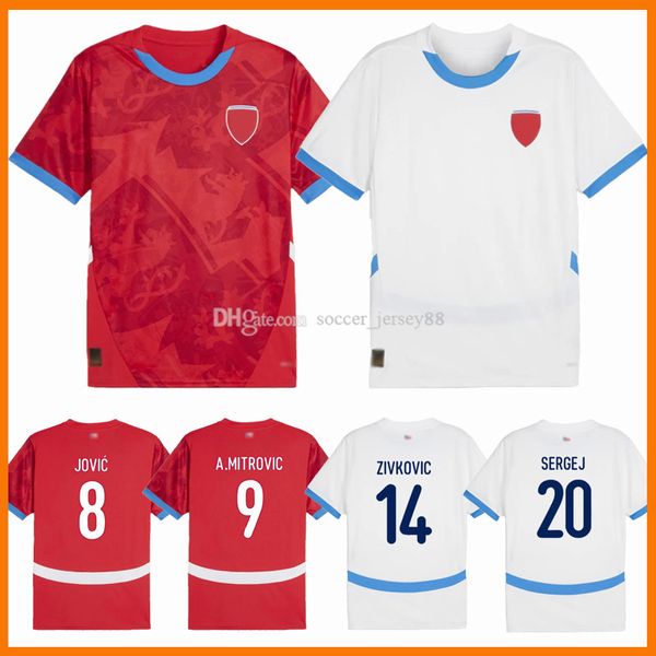 24 25 Maglie da calcio Repubblica Ceca 2024 2025 Kit Away Kit Nedved Novotny Poborsky Chytil Schick Hlozek Soucek Sadilek Lingr Uniforms Jersey Football Shirts