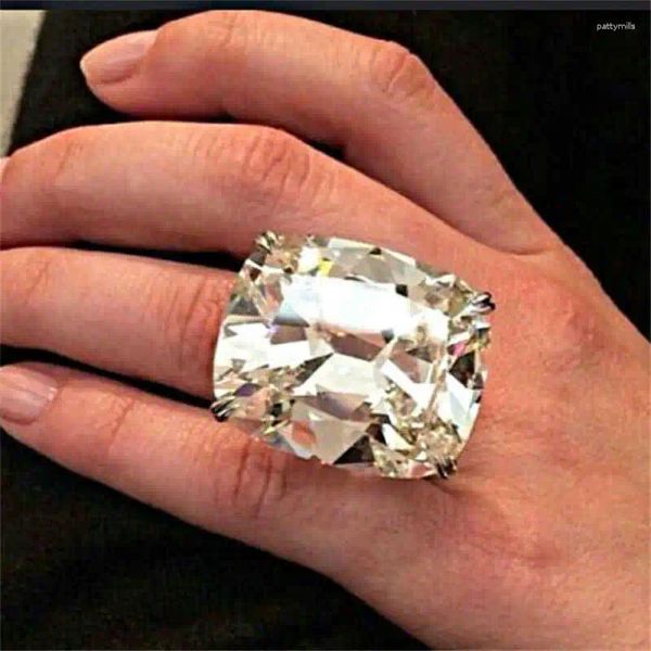 Кластерные кольца белые великолепные предложения группа свадьба Sz6-10 Серебряное цветное кольцо Женщины ювелирные изделия