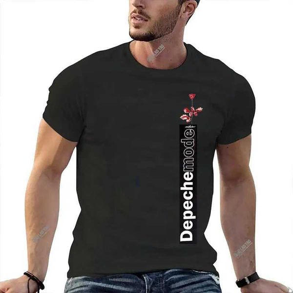T-shirts masculinos Aproveite o Silêncio Depeche Cool Mode T Camisetas Músicas Tops Novos homens Depeche Cool Modo T Cadeiras engraçadas colares redondos ts MDE Tops T240425