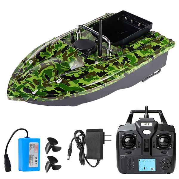 ACESSÓRIOS BOOTA DE IXECIMENTO DE PESCA GPS com recipientes de isca única Boat de isca automática com controle remoto com 400500m Remote Range 5200mAh