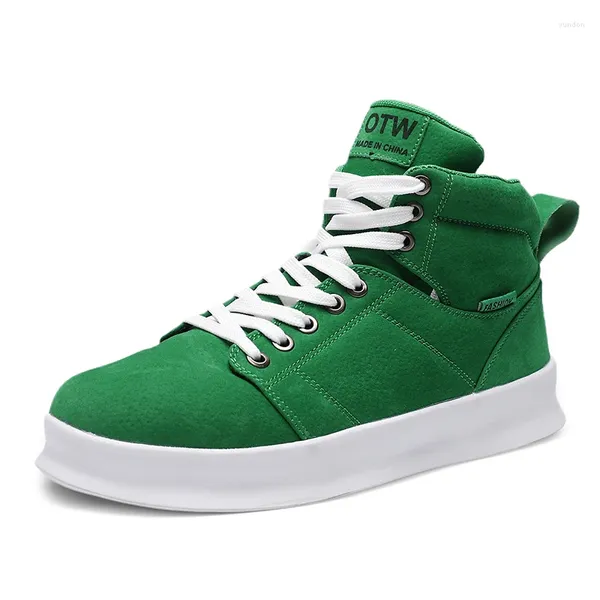 Scarpe da passeggio High Top Men Casual Zapatos Zapatos Calzado de hombre comodo maschio sneaker miscuglio piatti.