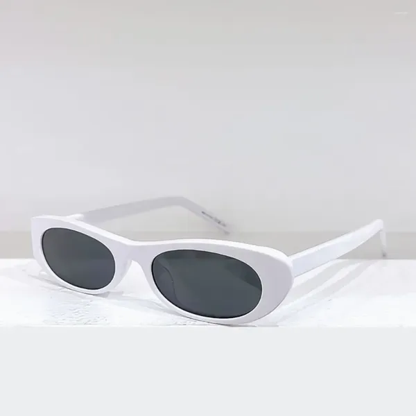 Óculos de sol mulheres projetam clássicos de alta qualidade acetato oval quadro de viagens ao ar livre dirigindo para luxo de óculos de rosto pequeno
