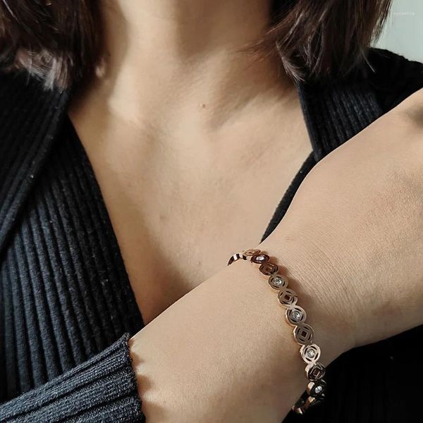 Monete di bracciali per la catena di colori oro vintage vintage per la personalità braccialetti per le donne accessori per la moda regalo