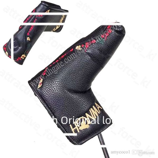 Gestellana da golf all'ingrosso di alta qualità Honma Golf Putter Headcover Black Clubs Copertura Punter Copertina compatibile con tutti i mazze da golf Spedizione gratuita 422