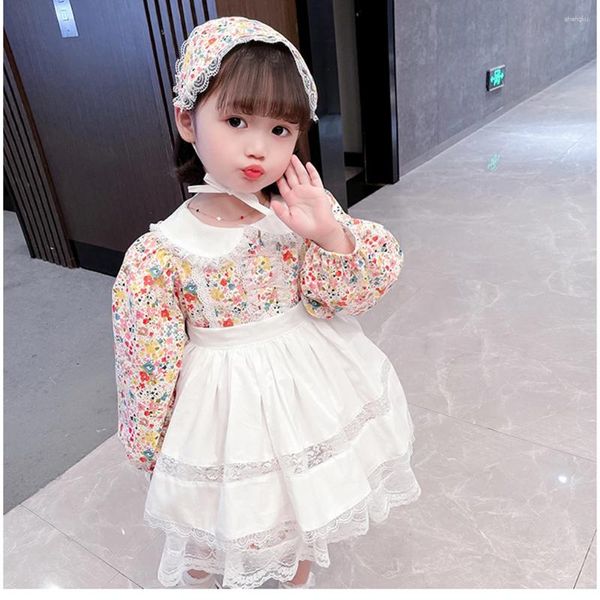 Girl Dresses Girls Sweet Fan Abito Lolita Set di tre panni di grembiule cotone tmall qualità