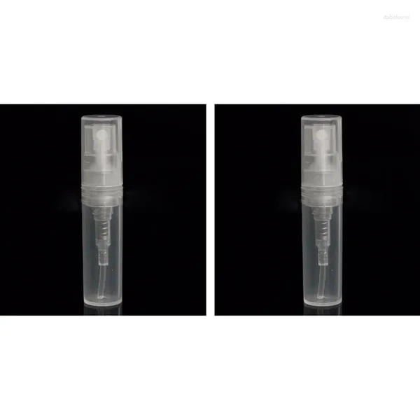 Speicherflaschen Top -Angebote 100 x 2 ml Plastik -Reisesprayflasche leer transparentes Parfüm -Atomizer