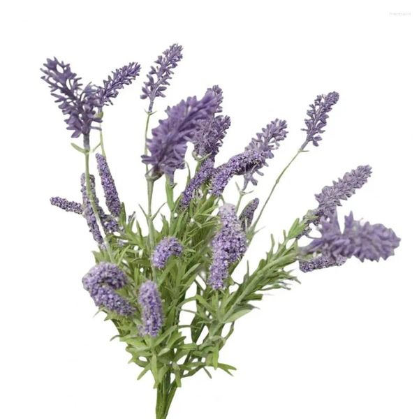 Fiori decorativi Bellissima fiore finto piegata liberamente viola ampia applicazione Simulazione di forniture per la casa