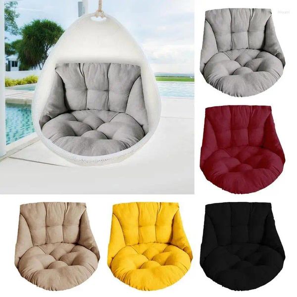 Travesseiro pátio cadeira almofada lavável balanço de giro traseiro suporta mobiliário externo ovo s suprimento