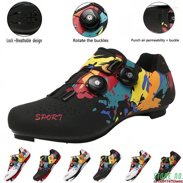 Radsportschuhe Sneaker Mtb Speed Womens Road Footwear Man Mountain Clit Bike Trainer Innenprofi