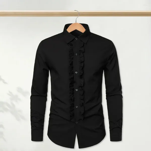 Camisas masculinas Camisas góticas de glamou