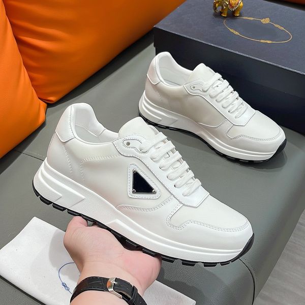 Perfect 2024 SS Prax 01 Refnilon Crothed The Leather Sneakers Обувь белая черная синяя резиновая подошва платформа подошва обувь элегантная повседневная прогулочная обувь Eu38-44