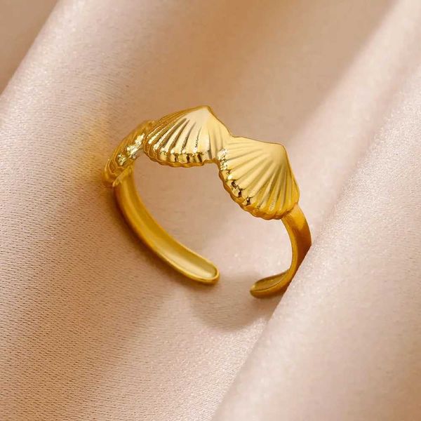 Alyanslar Vintage kötü göz paslanmaz çelik yüzük kadınlar için altın kaplama açık parmak yüzüğü yeni modaya uygun çift mücevher hediye ücretsiz gönderim