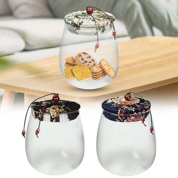 Garrafas de armazenamento frascos de vidro com tampas de grande capacidade para feijões de cafeteira recipientes de alimentos para cães de cozinha guloseimas