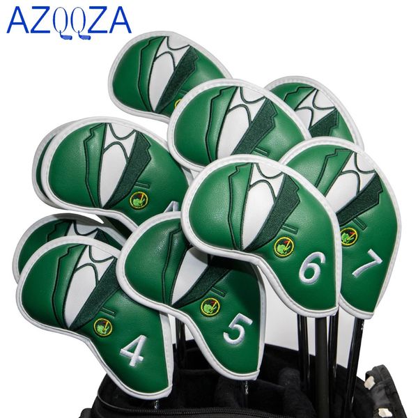 10 % Green Jacket Golf Iron Head Covers Covers 49 ASPX Club Headcovers Headcover Drivers Wood Putter 240425