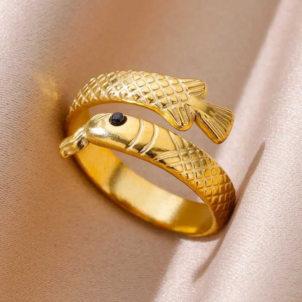 Eheringe Vintage Schlangenringe für Frauen Edelstahl Verstellbares goldplattiertes Paar Ring Hochzeit Schmuck Zubehör Punk Style Geschenk BFF BFF