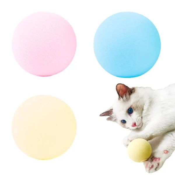 Toys Cat Squeaky Ball Toy Simulation di Automatic Smart Animal Sound Interactive Gravity Ball Catnip Toys per Kitten Kitty che gioca