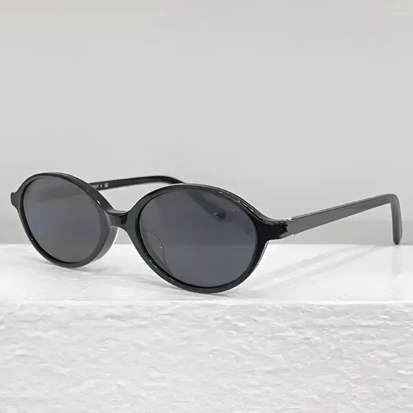 Солнцезащитные очки 2024 Овал для женщин премиум UV400 линзы черепаха Уникальные вечеринки Сланьки Солнце мод