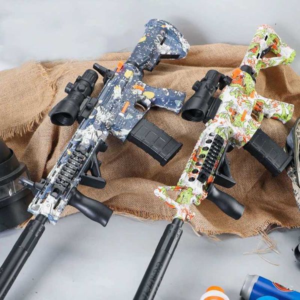 Gun Toys M416 Электрический высокоскоростной двигатель непрерывный двигатель на открытом воздухе игрушечный пистолет Toy Game Model T240428