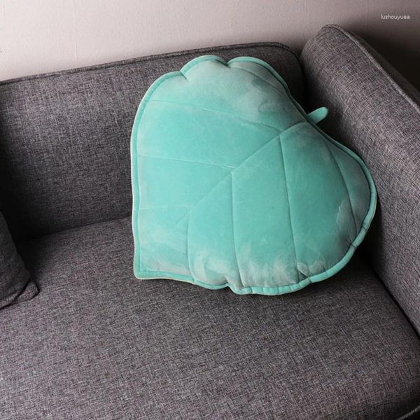 Pillow Nordic Leaf Throw 3D Simulação Acessórios de decoração artificial de decoração Decoração de sala de sala
