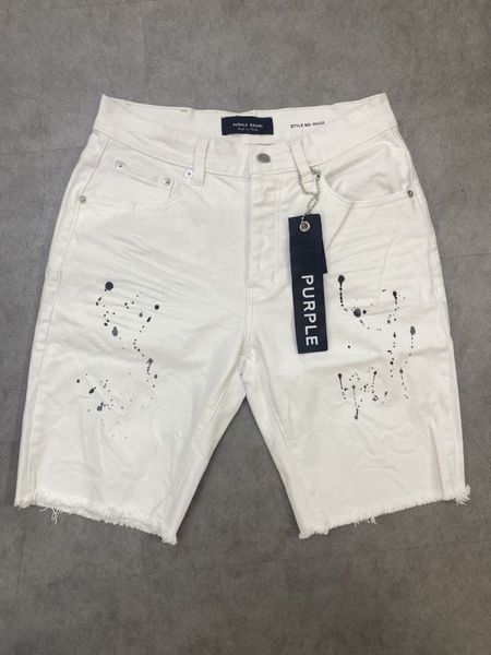 jeans viola designer jeans short jeans per pantaloni da uomo in denim bianco pantaloncini da donna cortometrali da donna in stile lussuoso patch di lusso dello stesso stile jeans jeans jeans buco pantaloncini