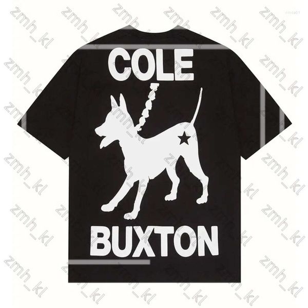 moda marka tasarımcısı erkek tişörtler erkekler kadın siyah beyaz evcil köpek baskı cole buxton t-shirt büyük boy tee üst sokak kıyafeti gömleği etiketler 246