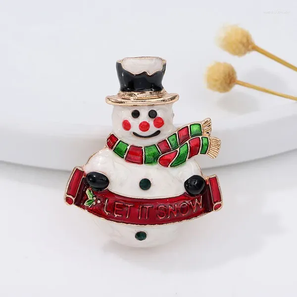 Broches strass colorido de natal natal árvore de neve corajas de neve coragem de roupas de broche roupas de lapela jóias de jóias de moda presentes