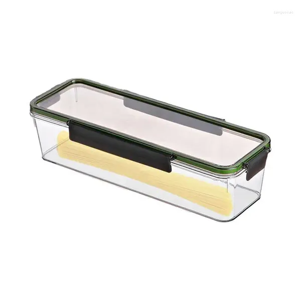 Lagerflaschen luftdichte Pasta Behälter große Kapazität Transparent Spaghetti Multi Purpose Food Box Küchenorganisator