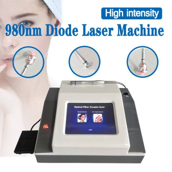 Lasermaschine 30W 980nm Dioden Laser Gefäßentfernungsmaschine Onychomykose Nägel Pilz Schmerz Physiotherapie
