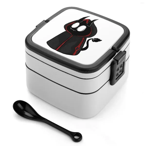 УЧЕТА BADBOYHALO :) Двойной слой Bento Box Portable Lunch for Kids School BBH Dreamp Dreamteam McYt Chibi