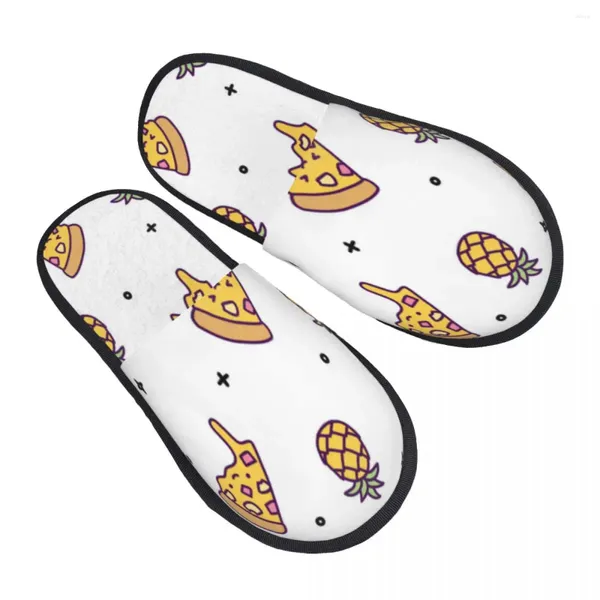 Slippers de abacaxi pizza de abacaxi interno de abacax