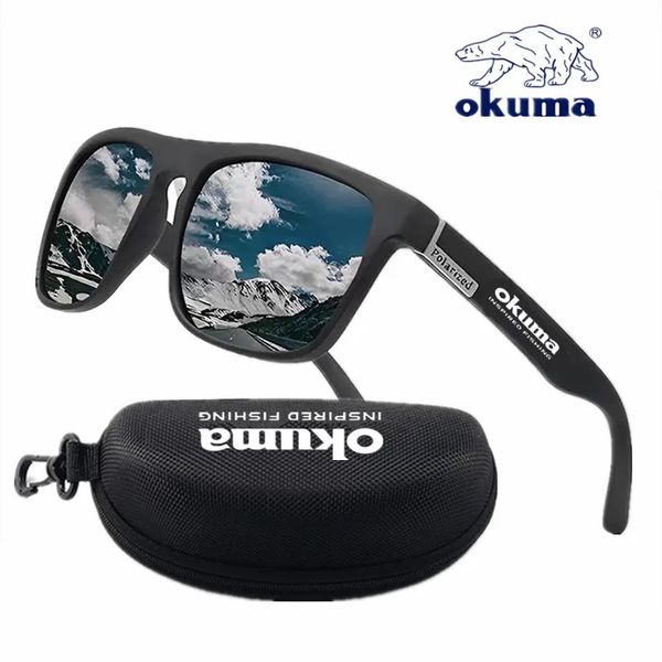 Okuma occhiali da sole polarizzati Uv400 per uomini e donne caccia all'aria di pesca da pesca in bicicletta da sole Boxes Opzionale Box 240426