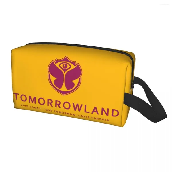 Kosmetiktüten reisen Tomorrowland Toilettenbeutel Kawaii Belgian Electronic Dance Music Festival Make -up Organizer Aufbewahrungsdopp Kit Hülle