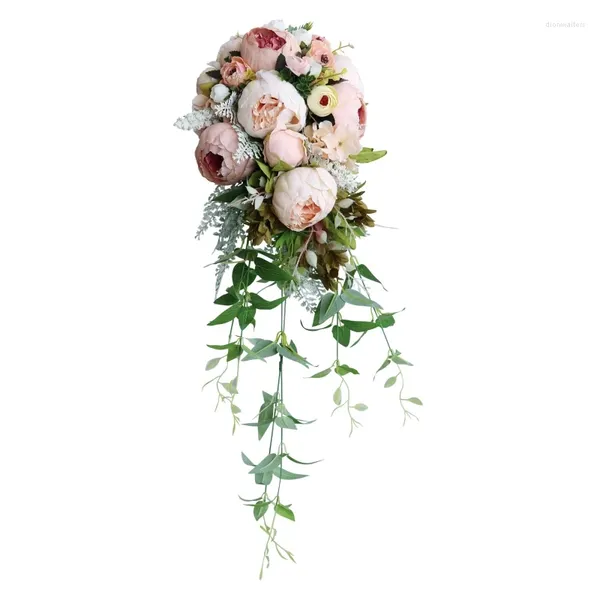 Fiori di nozze Drop drop peonia mazzo da sposa romantica con il fiore