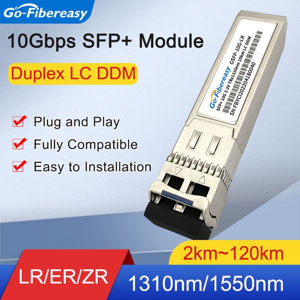 SFP 10 GB optisches Modul 2 km ~ 20 km 10 GBase-LR 1310nm Einzelmodus Dual LC SFP+ Transceiver für Mikrotik/TP-Link 10Gigabit Ethernet