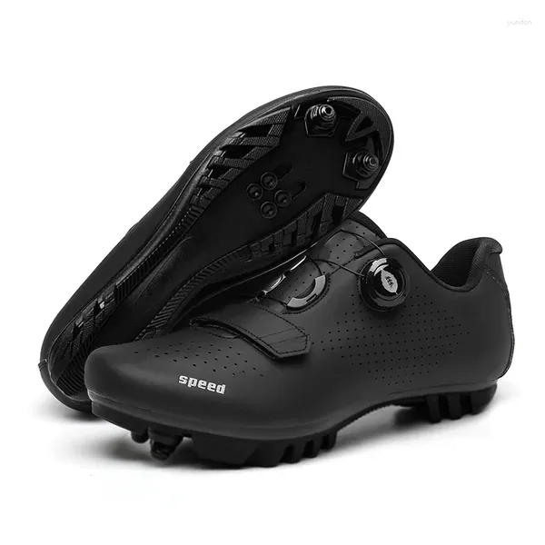 Sapatos de ciclismo 2024 MTB Mountain Bike Sneakers Road Bicycle Men Speed Cleat SPD