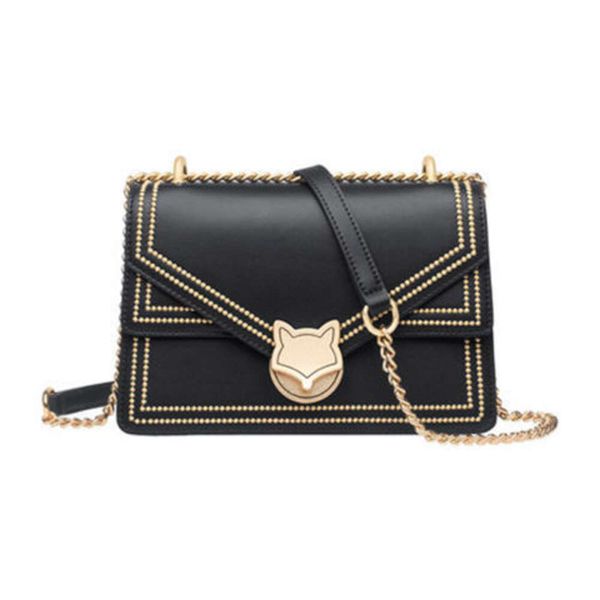 Shop best vendida bolsa romance 80% fábrica atacado Golden Fox Bag Womens Novo crossbody coreano versátil couro genuíno um ombro costurado small body bolsas