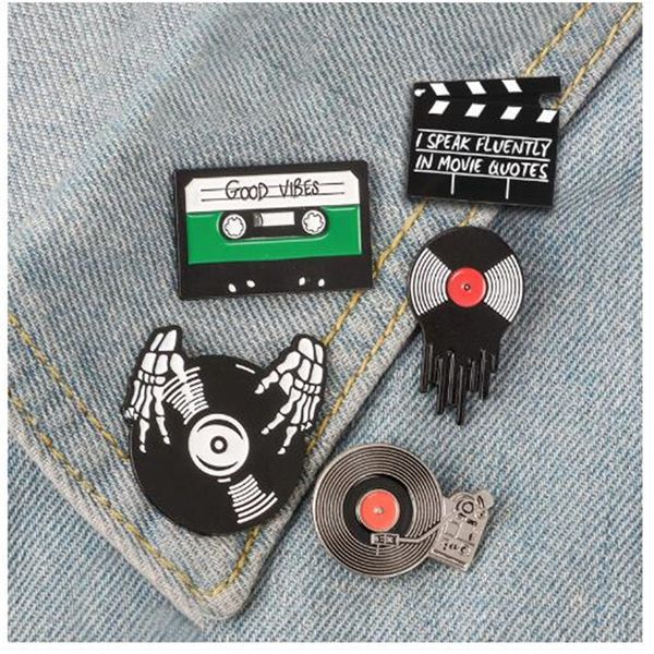 Creative Cartoon Retro Disk Radio Accessorio Accessorio Personalizzato Disc cranio Retro Fragile Accessorio AB211