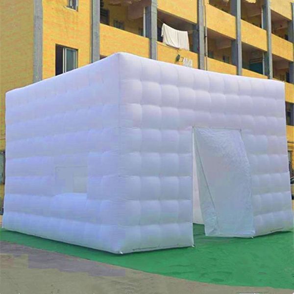 Com a certificação Fireproof Inflatables Marquee Inflable Cube Tent com o ventilador CE para exposição ou decoração