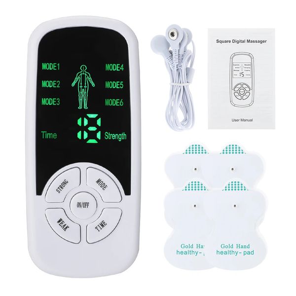 EMS Pulse Electric мышечная стимулятор спины шейный массажер TENS Acucuencture Meridian Physiotherapy Digital Massage Tools 240426