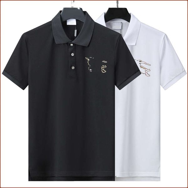 Camiseta de pólo de polo masculino Camisa de camisa de verão Roupas de algodão