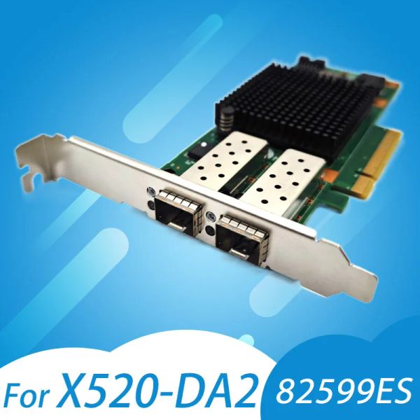 Cards SP310 para Intel X520DA2 E10G42BTDA 82599es Porta óptica dupla 10g Gigabit Fiber Optic Retwork Card Pcie Black Group Huinas