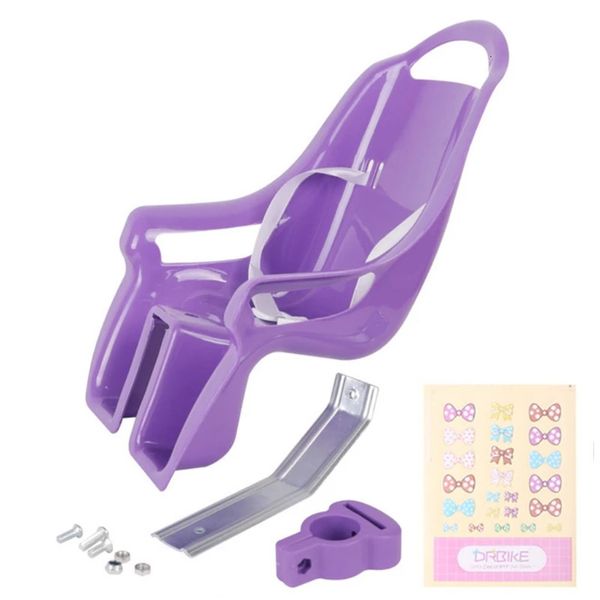 Unico per bambole bici per sedile con adesivi per decalcomanie per bambini decorazione per bici per bambini 69He 240423