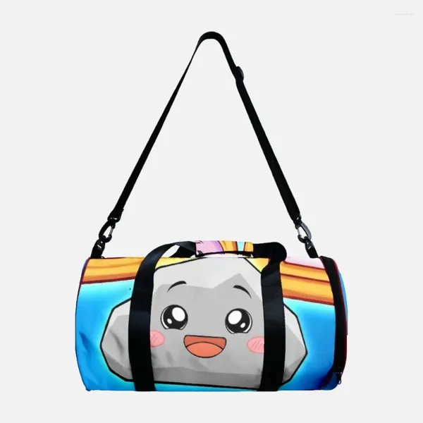 Duffel Bags Cartoon Funny Box 3D Print Draving Travel Barrel Form