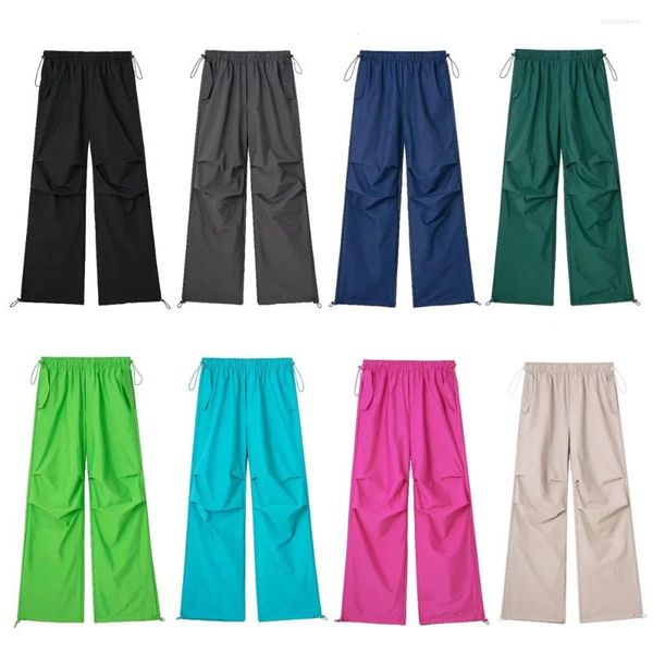 Pantaloni da donna in stile europeo e americano casual in alto in vita alta culicamento da jogging pantaloni da jogging da jogging