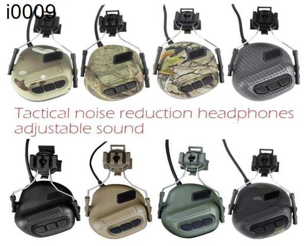 Outdoor Tactical Electronic Shooting Ohrschützer Anti-Nr-Kopfhörer-Schallverstärkung Hörschutz Helm Headset Zubehör1230