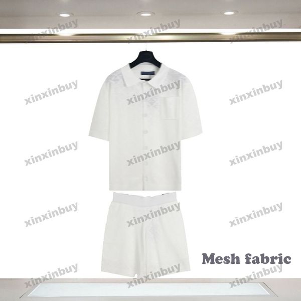 XinxinBuy Men Designer Tee camise