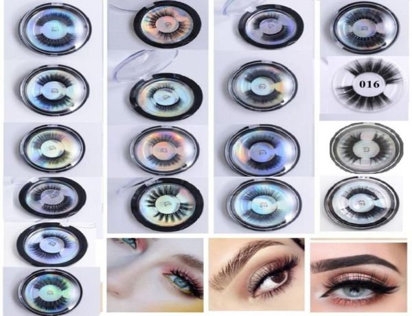 Seidenprotein falsche Wimpern 3D Weiche Erweiterung Kreuz schwarz langer Streifen Augenwimpern Make -up Wimpern Erweiterungen 31 Styles5570907