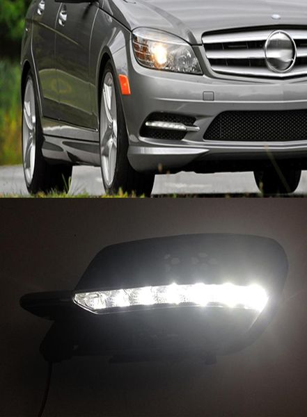 1 coppia LED AUR LED DRL Luci di marcia diurna Lampada Lampada per Mercedes Benz W204 CCLASS C300 AMG Sport 2007 2008 2009 2000 20103175064