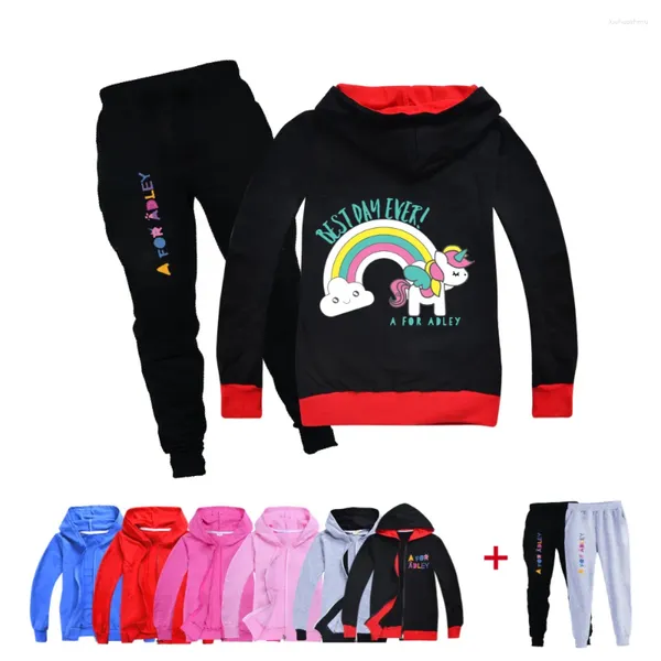 Одежда набор моды A для Adley Hoodie Kids Sportsuit Toddl