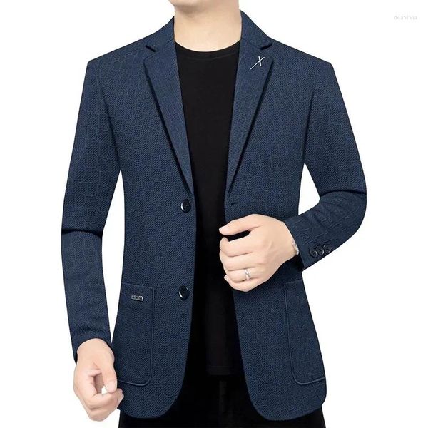 Ternos masculinos Spring Man Man Wear Business Casual Casual Coats Men luxuoso Blazers pretos Jacket